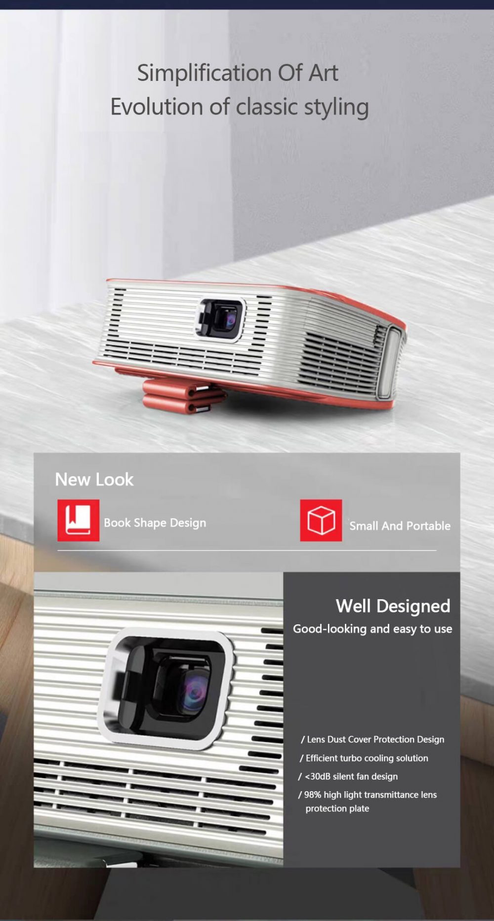 KT1 Pico Projector Classic Style