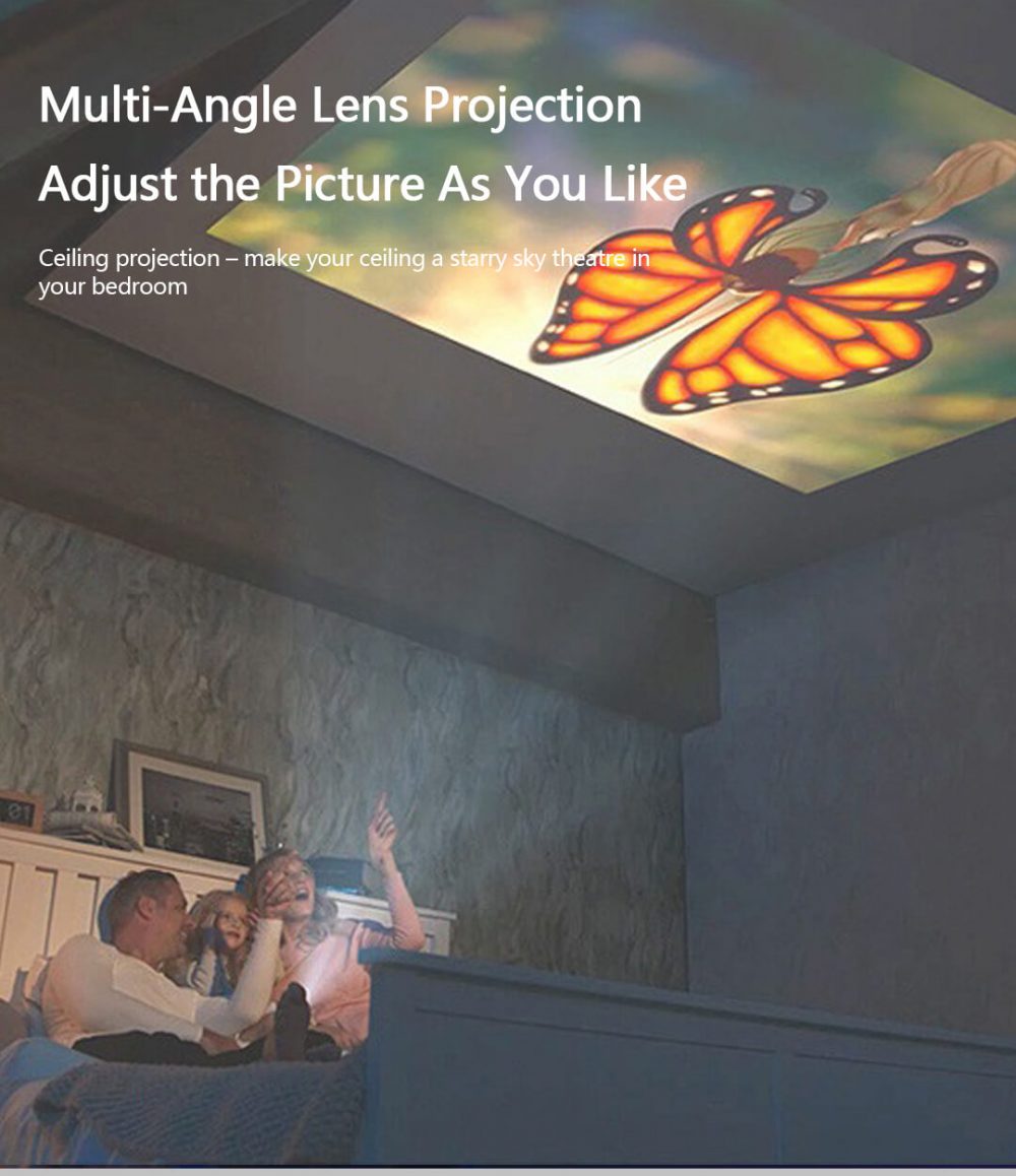 KT1 Pico Projector adjust picture ceiling projection