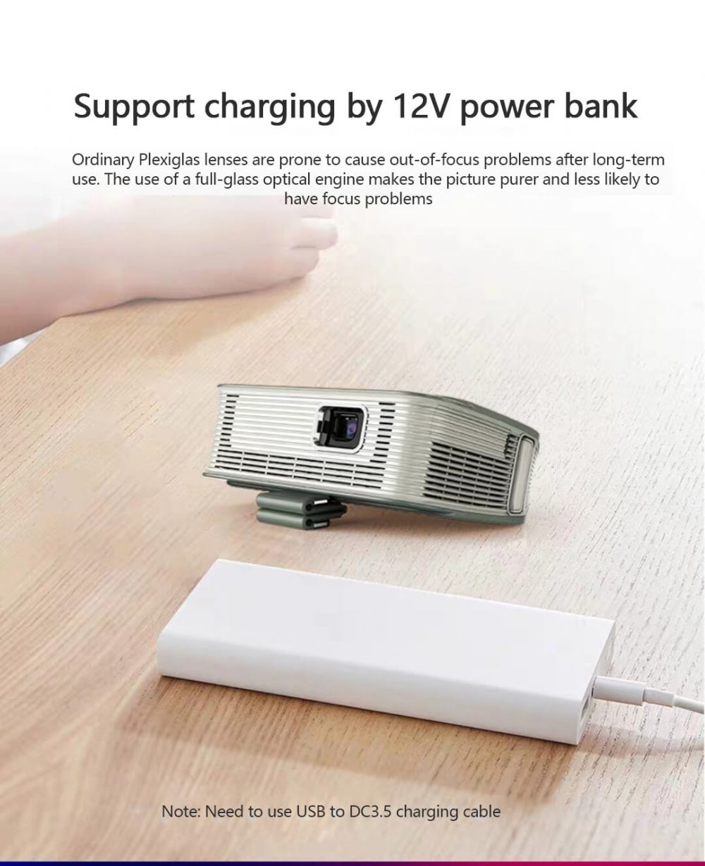 KT1 Pico Projector battery power bank