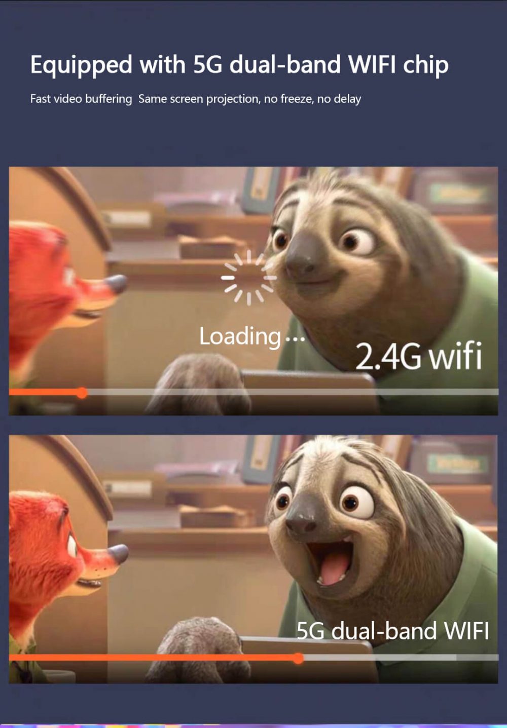 KT1 Pico Projector 5G wifi