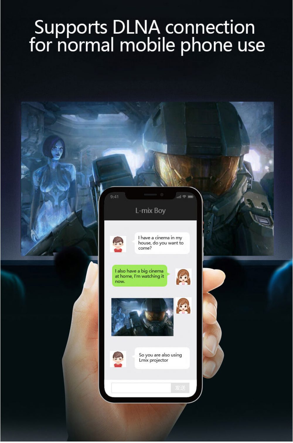 P12 Pico Projector Mobile phone